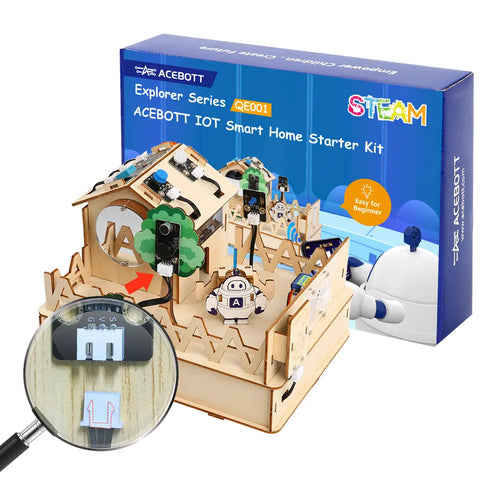 ACEBOTT QE001 ESP32 Smart Home IoT Starter Kit with Arduino
