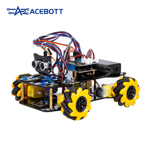 ACEBOTT QD001 ESP32 4WD Mecanum Wheel Camera WiFi STEM STEAM Programming Smart Robot Car kit