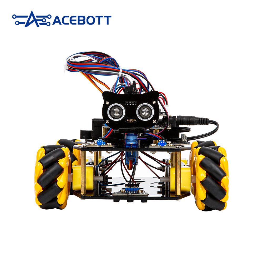 ACEBOTT QD001 ESP32 Smart Robot Car Kit – 4WD Mecanum Wheel, Camera & WiFi