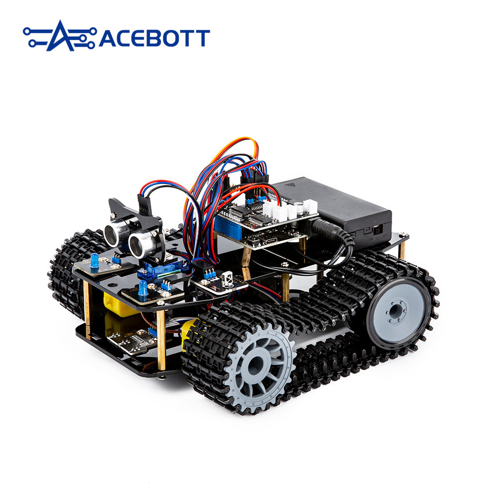 ACEBOTT QD004 ESP32 Smart Tank Robot Car Kit For Arduino DIY Programmable STEM Toys