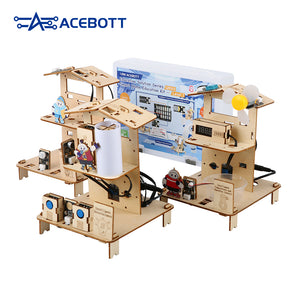 ACEBOTT QE021 ESP32 Kit educativo para el hogar inteligente 3 en 1 - Nivel 1