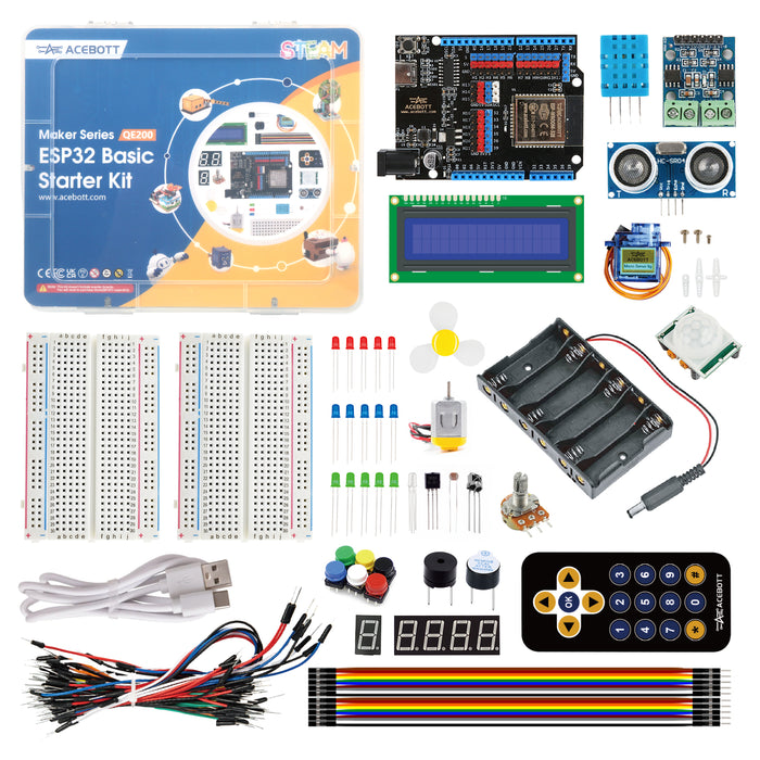 ACEBOTT QE200 ESP32 Basic Starter Kit for Arduino